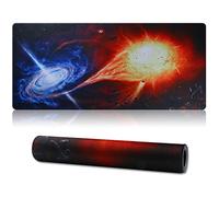 Jahosin Tappetino per mouse da gioco XXL,tappetino per mouse esteso Bordi cuciti Base in gomma antiscivolo da 2 mm Tappetino da scrivania 90x40cm per giochi/ufficio/affari-90x40 Shuangzi06