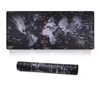 Jahosin Tappetino per mouse da gioco XXL,tappetino per mouse esteso Bordi cuciti Base in gomma antiscivolo da 2 mm Tappetino da scrivania 90x40cm per giochi/ufficio/affari 90x40 MapJ