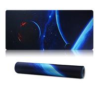 Jahosin Tappetino per mouse da gioco XXL,tappetino per mouse esteso Bordi cuciti Base in gomma antiscivolo da 2 mm Tappetino da scrivania 90x40cm per giochi/ufficio/affari-90 x 40 ingqiu02