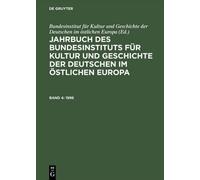 Jahrbuch des Bundesinstituts für Kultur und Geschichte der De (Copertina rigida)