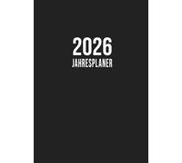 Jahresplaner 2026 Buch in DIN A5 - Terminplaner in Taschenformat - Wochenplaner mit Kalender von Januar ezember inkl. Gewohnheitstracker, Prioritäten / To-Do Liste und Monatsübersicht