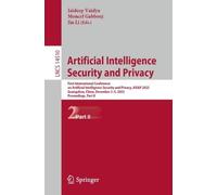 Jaideep Vaidya Artificial Intelligence Security and Privacy (Tascabile)