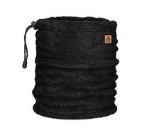 JAIL JAM Sciarpa unisex ad anello con cordoncino, scaldacollo da uomo invernale da donna in pile Teddy, Nero , Taglia unica