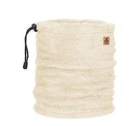 JAIL JAM Sciarpa unisex ad anello con cordoncino, scaldacollo da uomo invernale da donna in pile Teddy, avorio, Taglia unica