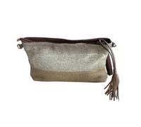 Jaime de Juan Leather Borsa a tracolla tipo rafia, colori neutri | Si adatta a tutto, super comoda per l'estate, non pesa nulla, dimensioni molto buone