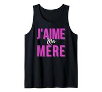 J'aime Ma Mère Mère Meilleur Francese Mamma Cadeau De Fête des Mères Canotta
