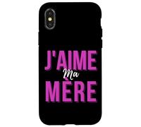 J'aime Ma Mère Mère Meilleur Francese Mamma Cadeau De Fête Des Mères Custodia per iPhone X/XS