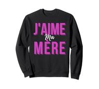 J'aime Ma Mère Mère Meilleur Francese Mamma Cadeau De Fête des Mères Felpa