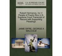 Jaime Sifre Rubert Hermanos, Inc V People of Puerto Rico U.S. Suprem (Tascabile)