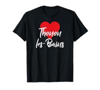 J'aime Thonon-Les-Bains Francia Donne Coeur Maglietta