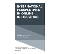 Jaimie Hoffman International Perspectives in Online Instructi (Copertina rigida)