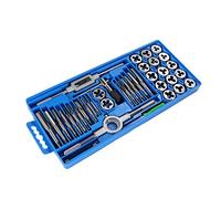 JAINGU 40pcs Tap Die Set M3-M12 Screw Thread Metric Taps Wrench Dies Hand Threading Tools For Metalworking