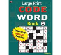 Jaja Books Large Print CODE WORD Book 1 (Tascabile) Cleverly Crafted Codeword