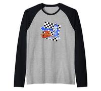 Jak And Daxter Checkerboard And Logo Retro Video Game Maglia con Maniche Raglan