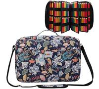 JAKAGO Astuccio di grande capacità per 480 matite colorate, impermeabile, per cancelleria, per pittura, artisti, pennelli, fineliner, evidenziatore, regalo, R-fiore, Astuccio