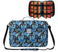 JAKAGO Astuccio di grande capacità per 480 matite colorate, impermeabile, per cancelleria, per pittura, artisti, pennelli, fineliner, evidenziatore, regalo, orchidea, Astuccio