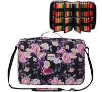 JAKAGO - Astuccio per 480 matite colorate, grande capacità, impermeabile, organizer per articoli di cancelleria per pennelli da disegno, artisti, fineliner, evidenziatori, regalo, 40 x 28 x 10 cm