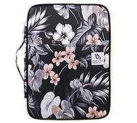 JAKAGO Cartella portadocumenti impermeabile, formato A4, organizer da viaggio multifunzione, con cerniera, per vacanze, viaggi, lavoro, uso quotidiano, Bianco Gelso, M, Compatto