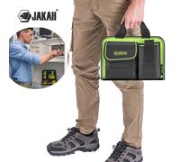 Jakah 1680D Borsa per attrezzi Borsa per elettricista portatile impermeabile per tecnici Kit per organizer di rete Borsa per attrezzi facile da trasportare