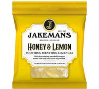Jakemans Miele e limone 73g - Confezione da 12 - Dolci lenitivi al mentolo - Adatto per vegetariani