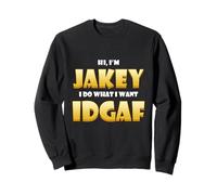 Jakey Costume IDGAF Meme Personalized Jake First Name Jakey Felpa