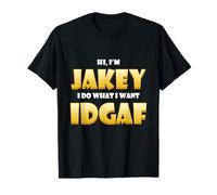 Jakey Costume IDGAF Meme Personalized Jake First Name Jakey Maglietta