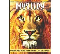 Jakiya Art Book Mystery colors creative color by number & discover (Tascabile)