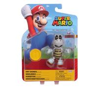 Jakks Figura d'azione Super Mario da 4 Pollici (Ossa secche con Moneta)