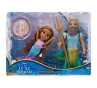 JAKKS - La Sirenetta Movie bambole Petite 15 cm Ariel e Tritone set
