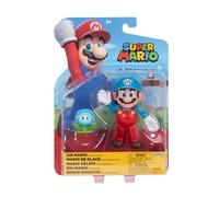 Jakks Pacific Action Figure World of Nintendo 4" + Accessori - Mario Ghiaccio + Fiore