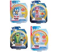 Jakks Pacific Confezione da 6 figure serie 10 Sonic The Hedgehog 10 cm assortiti
