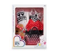 JAKKS Pacific Disney ILY 4EVER - Bambola ispirata a Minnie Mouse da 45,7 cm, confezione da 6 pezzi, costume da bagno e accessori
