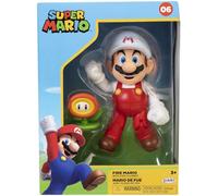 Jakks Pacific Fire Mario Super Mario Bros Figure 10 Cm Arancione