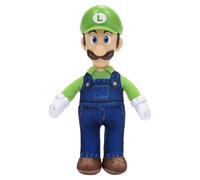 Peluche gigante di Luigi del film Super Mario Galaxy (23 cm), con licenza ufficiale Jakks Pacific, peluche deluxe con testa scolpita, peluche da collezione Nintendo