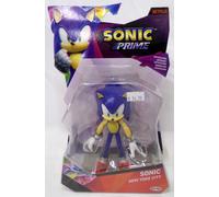 Jakks Pacific Sonic Prime New Yoke City Sonic The Hedgehog 4" Figura 2024 Nuova
