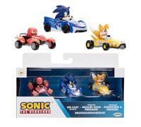 JAKKS PACIFIC Sonic The Hedgehog 1:64 Die-Cast Veicoli Confezione da 3