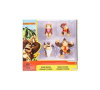 Jakks Pacific Super Mario Bros Set Donkey Kong 4 Personaggi 6 cm