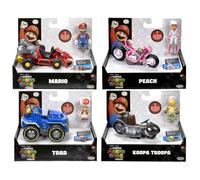 Jakks Pacific Super Mario Movie Personaggio 6 cm con Kart assortiti
