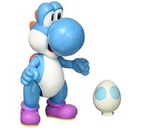 Jakks Pacific World of Nintendo Light Blue Yoshi with Egg Action Figure, 4"