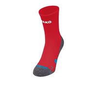 Jako 3911 - Calze da Allenamento Unisex per Adulti, Rosso Sport, Taglia 5