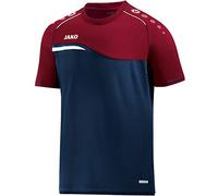 Jako 6118 Competition 2.0 - T-Shirt Donna, Marino/Rosso Buio, 42