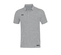 Jako 6329 Premium Basics - Polo Uomo, Melange Grigio Chiaro, S