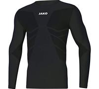 Jako 6455 Comfort 2.0 - Maglia Intima a Maniche Lunghe per Bambini, Nero, 3XS