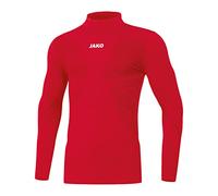 Jako 6955 Comfort 2.0 - Maglia da Bambino con Collo Alto, Rosso, Taglia XXS