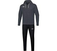 JAKO Base mit Kapuze, Tuta da Jogging. Bambini, Antracite, 164