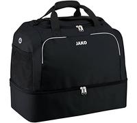 JAKO Borsone Classico, Borsa Sportiva a Tinta Unita Unisex-Adulto, Nero, 50 cm