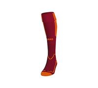 JAKO - Calzettoni unisex Lazio, Unisex - Adulto, Calzettoni, 3866, Rosso vino/arancio fluo, 2 (31-34)