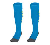 JAKO Calzettoni Roma Blu/Giallo Fluo, 43-46 Unisex-Adulto