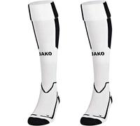 Jako Calzine da calcio Lazio Unisex, Multicolore (Bianco / Nero), 5 (43-46)