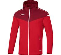 JAKO Champ 2.0, con Cappuccio. Donna, Rosso/Bordeaux, 34